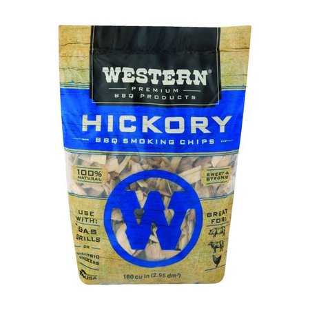 WESTERN Wood Smoking Chips Hickory 180 cu in 78075